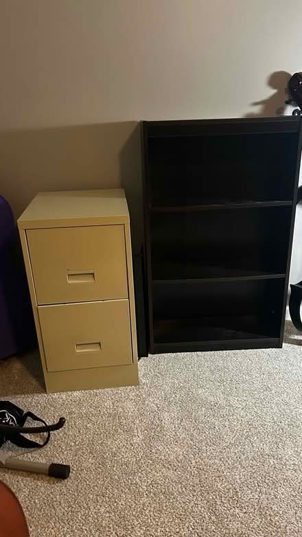 Photo of free Bookshelf and filing cabinet (Mount Wolf) #1