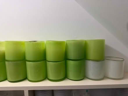 Photo of free 22 glass candle vessels (New Canaan) #2