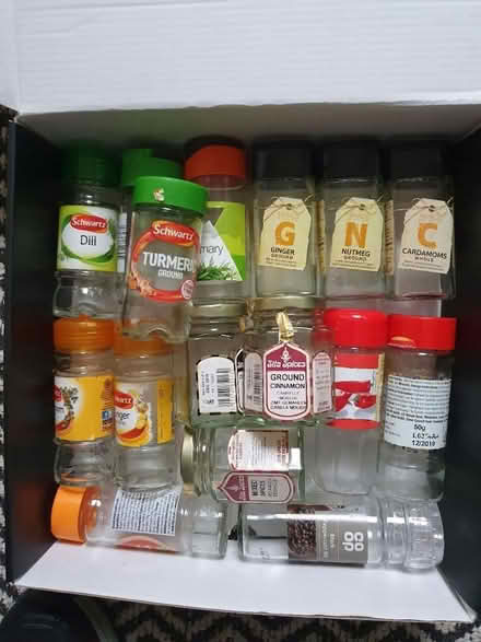 Photo of free Empty herb and spice jars + tops (Lavant PO18) #1