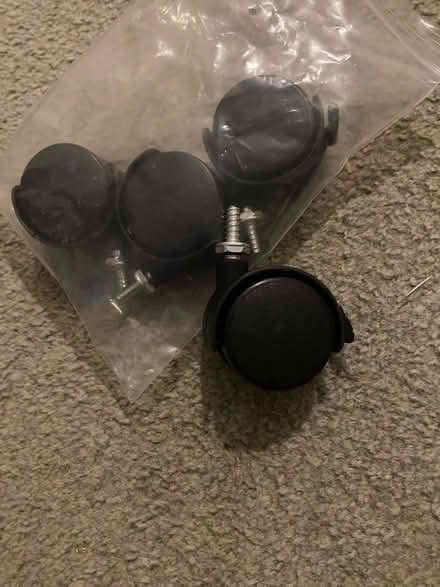 Photo of free 4 castor wheels 6mm shaft (Fiveways BN1) #1