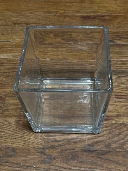 Photo of free Square Glass Planter (Clason Point Bronx NY) #1