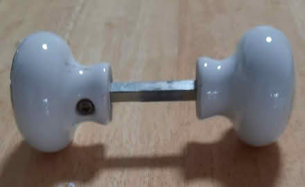 Photo of free Door knobs white ceramic (Woodley RG6) #1
