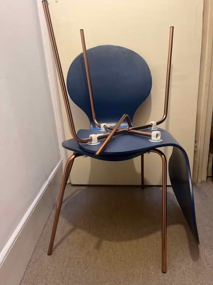 Photo of free Blue kitchen chairs (Brixton SW2) #1