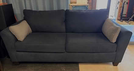 Photo of free Navy fabric sofa (Newbury, Ma) #1