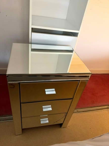 Photo of free 2 Mirrored bed side table (St Julians AL1) #2