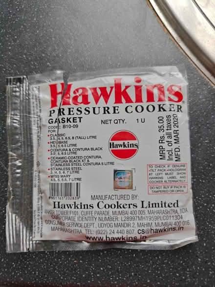 Photo of free Gasket for pressure cooker (Surrey Quays SE8) #2