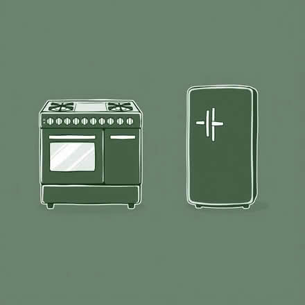Photo of free Black Gas Cooker and Black Fridge Freezer (Bootle L20) #1