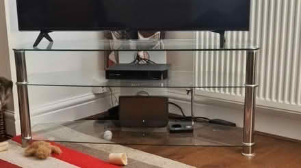 Photo of free Glass and chrome tv stand (Southport PR8) #1