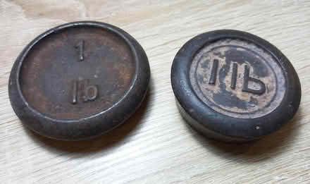 Photo of free 2x 1lb weights for kitchen scales (Slough SL2) #1
