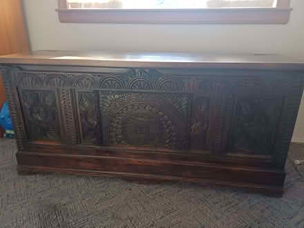 Photo of free Heavy wooden cabinet. (Dunfermline KY11) #2