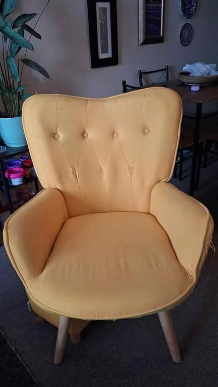 Photo of free Yellow chair (ST3 5TA Anchor rd area.) #1