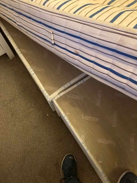Photo of free Double bed on two part divan base with 4 spacious drawers (Shaw SN5) #3
