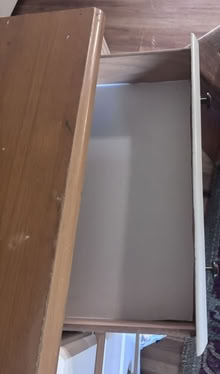 Photo of free Wooden Desk with 4 Drawers (Eastern Lake View Terrace) #4