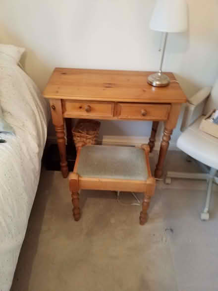 Photo of free Pine dressing table and stool (Puckeridge SG11) #1