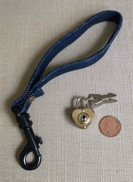 Photo of free Padlock & keys, strap with clip (Drum Brae EH4) #1