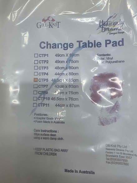 Photo of free Baby change mat. Brand new (Hampton) #3