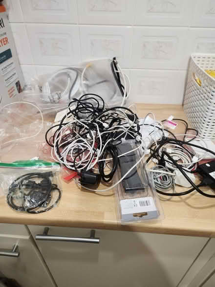 Photo of free Large Bag of Chargers & Cables (PR9 0EA) #1