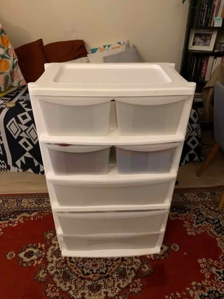 Photo of free Plastic storage shelve unit (Preston Park area BN1) #2