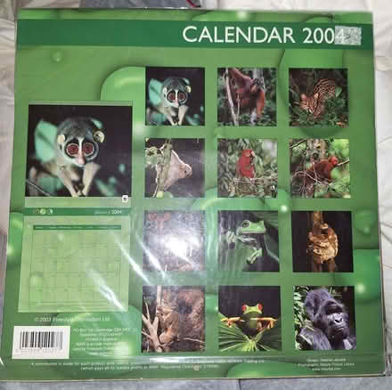Photo of free 2 sealed old calendars from 2004 posters craft project (Low Beechburn DL15) #3