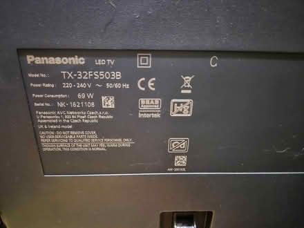 Photo of free panasonic tv: tx-32fs503b (Copnor, PO3) #2