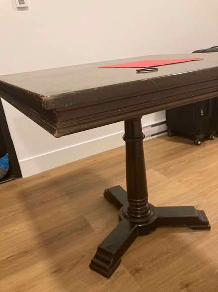 Photo of free 3 ft square pedestal table (Brooklyn—park slope 11215) #1