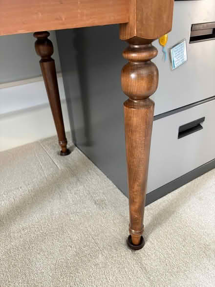 Photo of free Dark Oak Kitchen Table (Rustington) #3