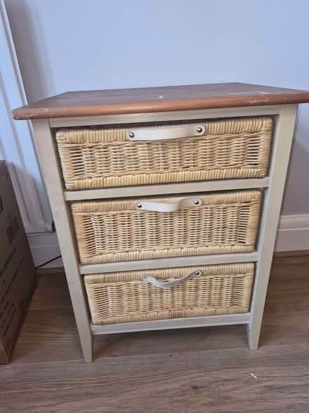 Photo of free Pine and wicker drawers (Hanwell W7) #1