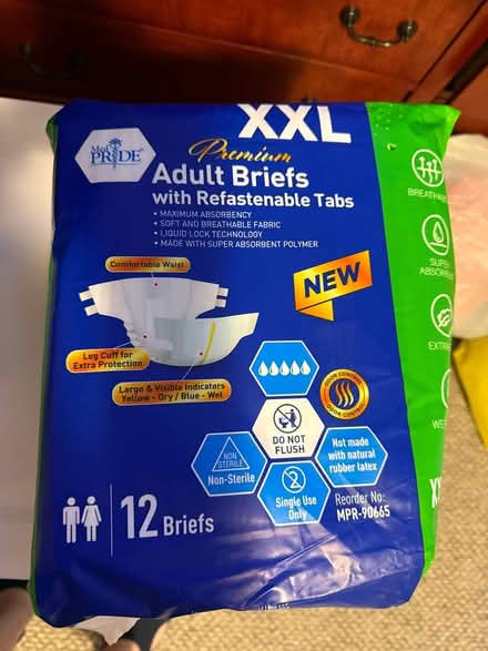 Photo of free Partial pack of Adult Briefs XXL (Darien) #1