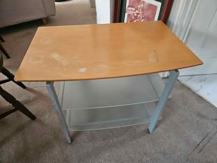 Photo of free TV stand with glass shelves (Whipton Village) #1