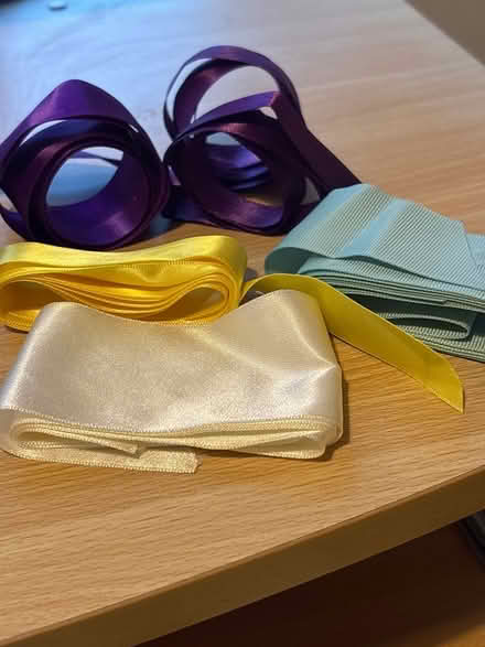 Photo of free Lengths of coloured ribbon (Ashford, Surrey TW15) #1