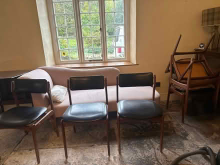 Photo of free Set of 6 60s vintage dining chairs (Chetnole DT9) #1