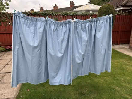 Photo of free Pair of Blue Next curtains (Willerby HU10) #1