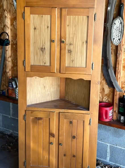 Photo of free Corner Cabinet (W. Poplar Rd., Sterling) #2