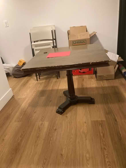 Photo of free 3 ft square pedestal table (Brooklyn—park slope 11215) #3
