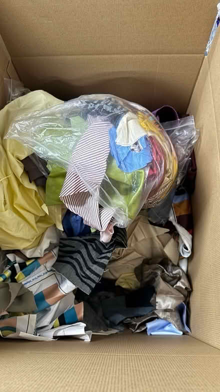 Photo of free Box of fabric cut offs (WC2R 1EA) #2