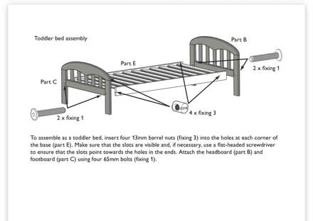 Photo of free John Lewis Rachel White Wooden Cot Bed – Very Good Condition (The Camp AL1) #4