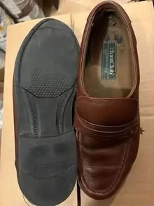 Photo of free Men’s brown dress shoes 8 1/2 wide (L5L 5P5) #2