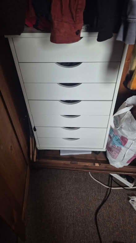 Photo of free Tall & thin chest of drawers, white (N15, near Downhills Park) #1