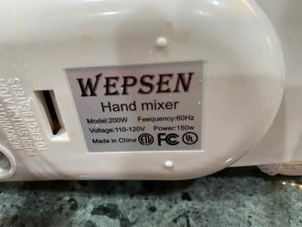 Photo of free Small Hand Mixer (Willows, Menlo Park) #2