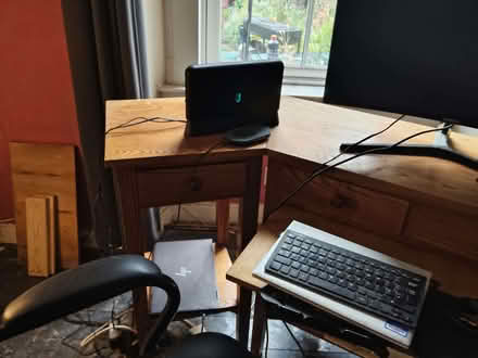 Photo of free 3 Ash Wood Tables/Desk (Lochend EH6) #2