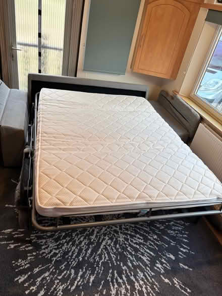 Photo of free Gray fabric sofa bed (Waterstock OX33) #3