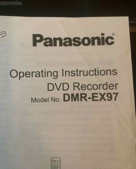 Photo of free Panasonic DVD player/recorder (Dawes Green RH2) #1