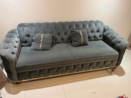 Photo of free 3 Seater Green Sofa Chair (Houghton Regis LU5) #1