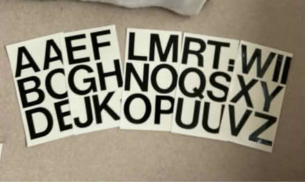 Photo of free Dabidec Self Adhesive Vinyl Letters (Off Chestnut Drive TA1) #2