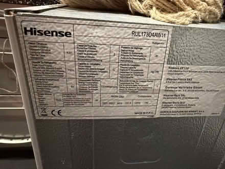 Photo of free Under-counter fridge (Hisense 131L) (Fulbourn CB21) #2