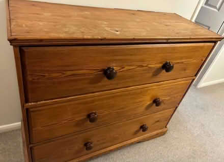 Photo of free Old wooden chest of drawers (Gillingham ME7) #2