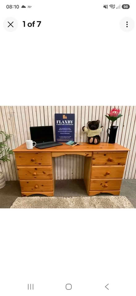 Photo of Pine desk (Pittville GL50) #1