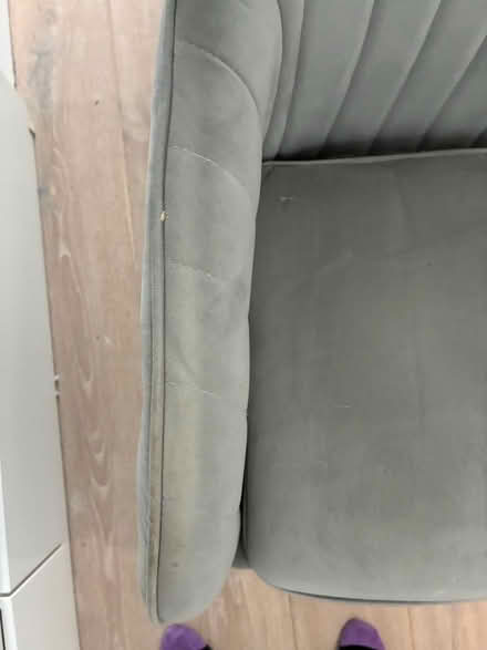 Photo of free Grey Upholstered Office Chair (ST Margarets Church SE13) #3