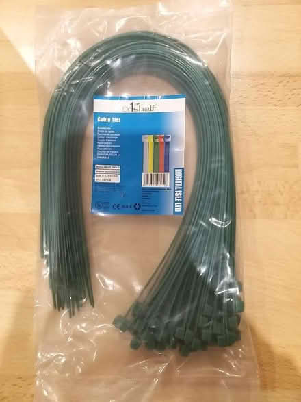 Photo of free 50 green cable ties 4.8 x 450mm (Penwortham PR1) #1