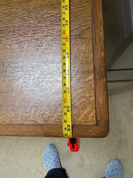 Photo of free Dark Oak Kitchen Table (Rustington) #4